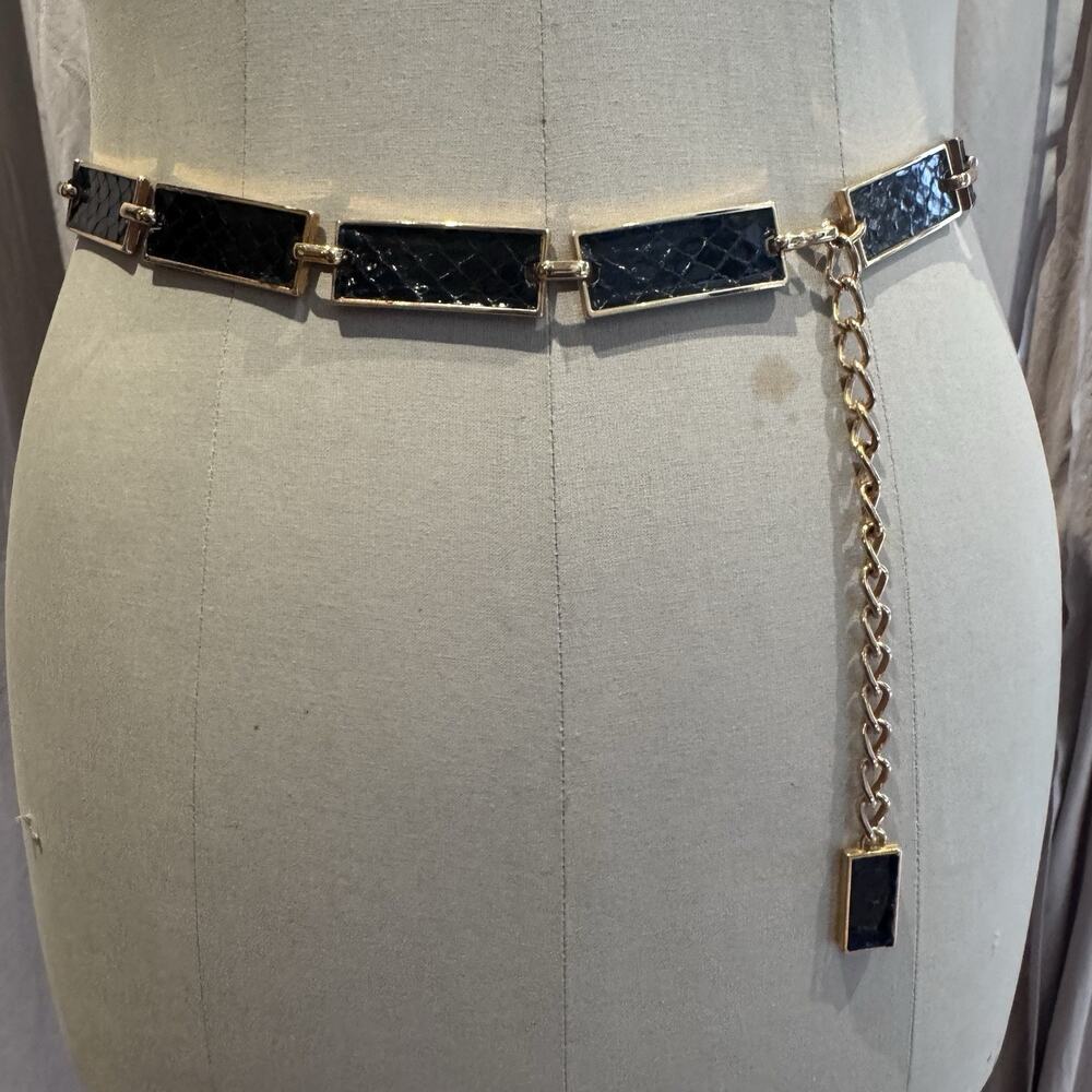 VTG Genuine Snakeskin Link Hip Belt 31”-37” Unworn!!